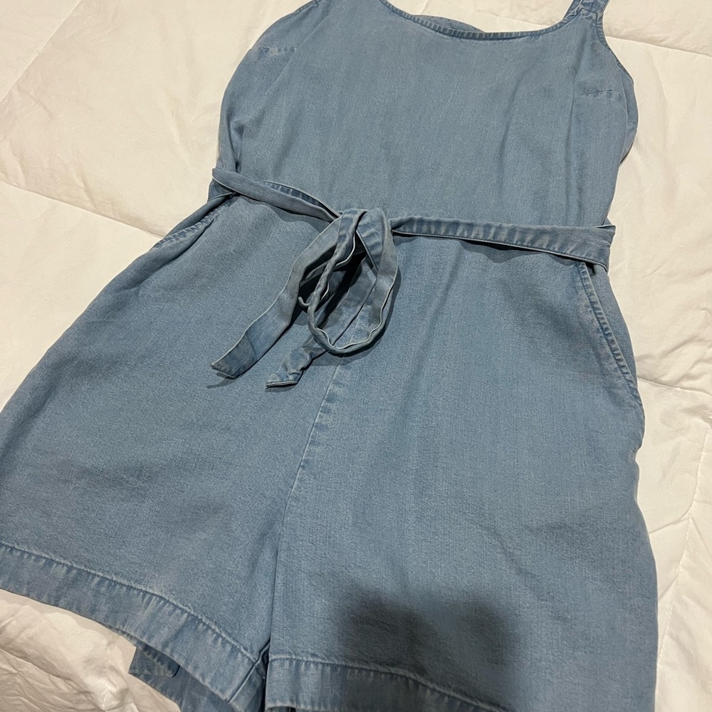 Lucky Brand Light Blue Denim Jumpsuit
